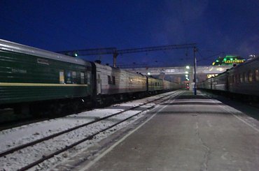 Dworzec w Chabarowsku - 18-12-2011 #Chabarowsk #dworzec #kolej #Rosja