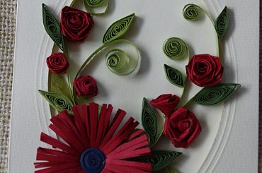kartka dla Babci #DzieńBabci #DzieńDziadka #KartkiRęcznieRobione #quilling