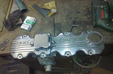 renowacja pokrywy zaworów daewoo espero 1.8 - Lukas&veet - forumsamochodowe.org #polerowanie #PolerowanieNaLustro #silnika #SzczotkeDrucianą #tuning #Zaworow