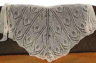 chusta ażurowa #chusta #druty #dziewiarstwo #ażur