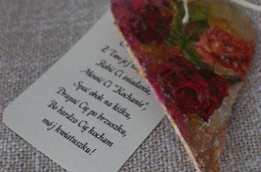 Serce walentynka,decoupage #decoupage #netgaleria #ObrazekDrewniany #obrazki #rumia #steresa