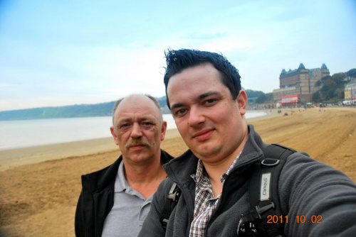 ojciec i syn #morze #Scarborought #UkAnglia