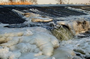 #Kłodnica #przyroda #rzeka #Sławięcice #woda #wodospad #zima