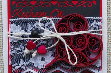 kartka walentynkowa #WalentynkaRęcznieRobiona