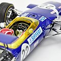 Lotus Ford 49B #22 Jo Siffert 1st 1968 British GP - 1:18 Quartzo