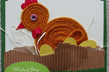 kartka wielkanocna #KartkaQuillingowa #KartkiWielkanocne #quilling #RęcznieRobiona #wielkanoc