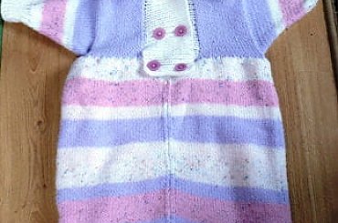 śpiworek #dziewiarstwo #druty #śpiworek #śpiwór