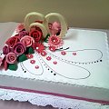 Urodziny pani 60 -te #urodziny #tort #sześćdziesiątka