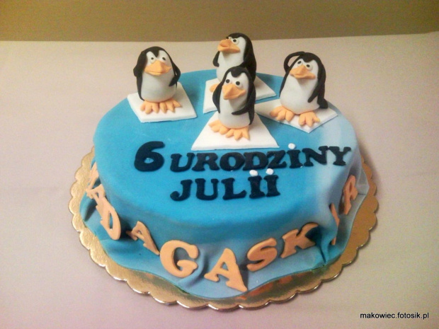 Pingwinki dla Julii #tort #pingwiny #madagaskar #antarktyda