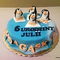 Pingwinki dla Julii #tort #pingwiny #madagaskar #antarktyda