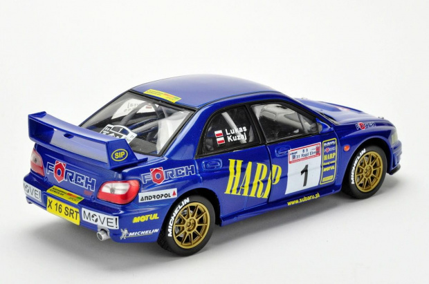 Subaru Impreza WRC #1 L.Kuzaj/M.Lukas 31 Rajd Elmot 2003 - 1:18 Solido