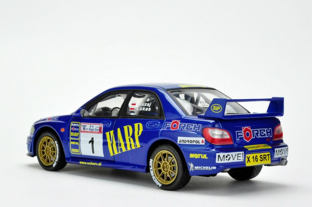 Subaru Impreza WRC #1 L.Kuzaj/M.Lukas 31 Rajd Elmot 2003 - 1:18 Solido